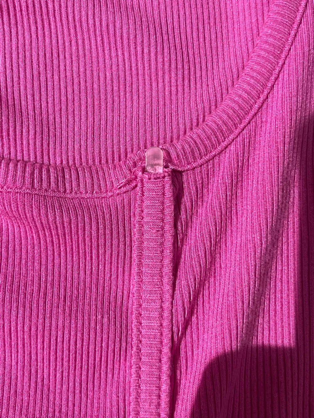 Sincerely Jules Hot Pink Ribbed Corset Tank Top - Picture 2 of 4